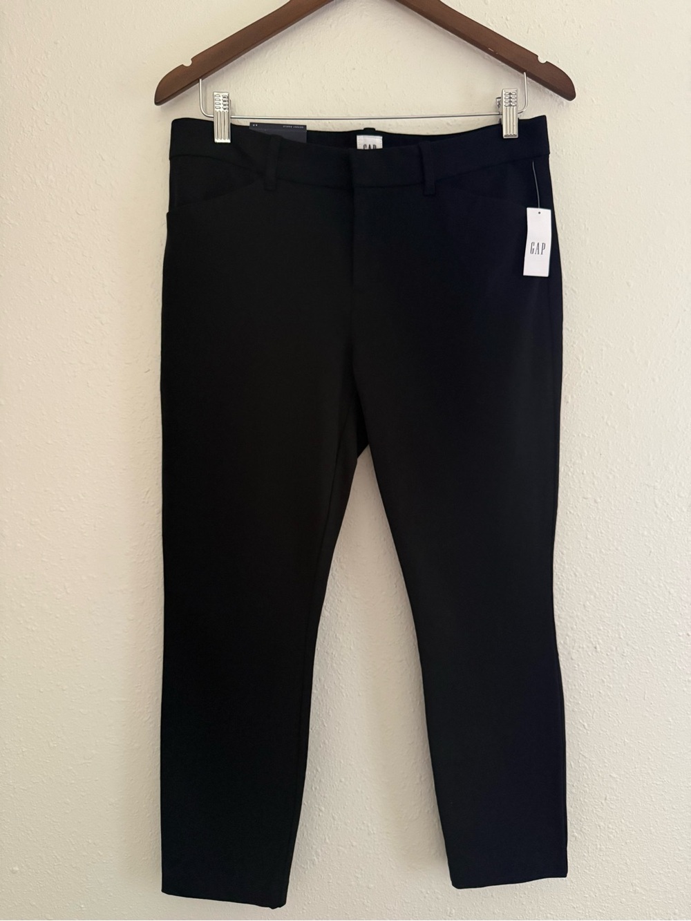 NWT Gap Signature Skinny Ankle Pants Black Mid Rise Stretch Petite 8P